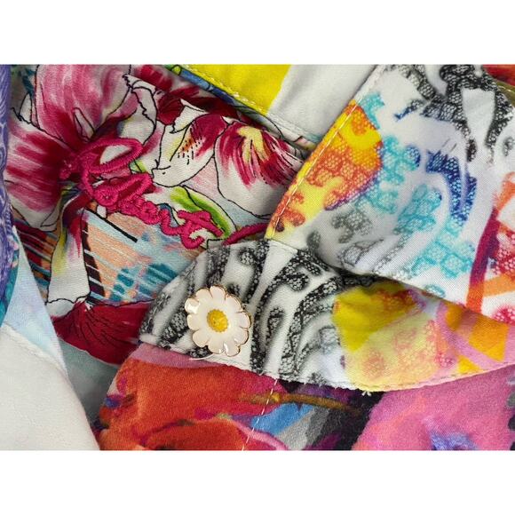 ROBERT GRAHAM MACIE CAROLINE DRESS COTTON BLEND M - Picture 8 of 13